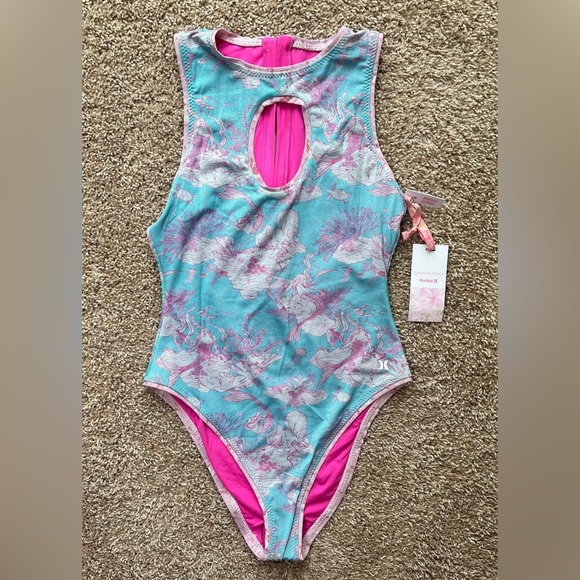 LOVESHACKFANCY UNDER THE SEA TIERED MINI SKIRT AND ONE PIECE SWIM - Picture 2 of 4